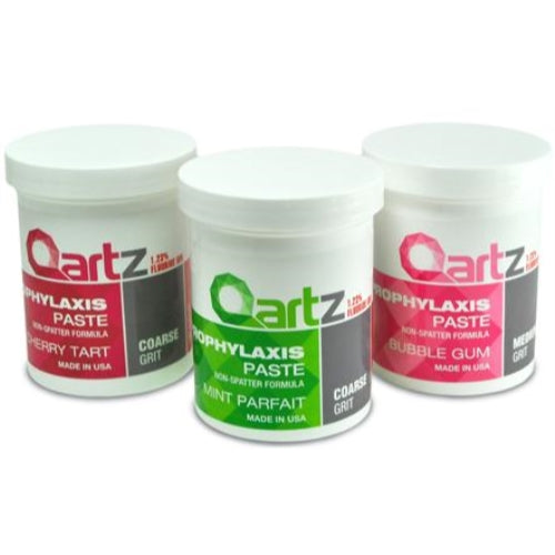 Qartz Fine Bubble Gum Prophy Paste w/ Fluoride 12oz Jar
