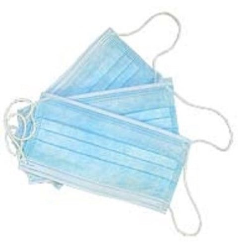 CASE OF 1000 FACE MASK PLEATED NON WOVEN 3 PLY EAR LOOP PINK