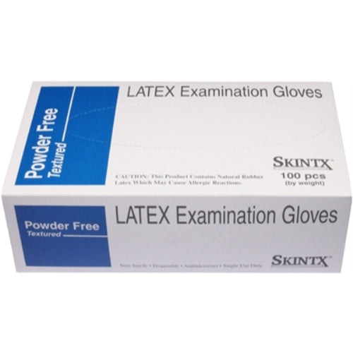 Skintx fit latex exam powder free gloves xs 10