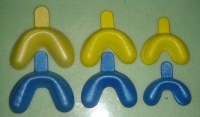 Flouride Trays,Single Arch,Foam, (50uppers&50lowers/bag) Med. Yellow
