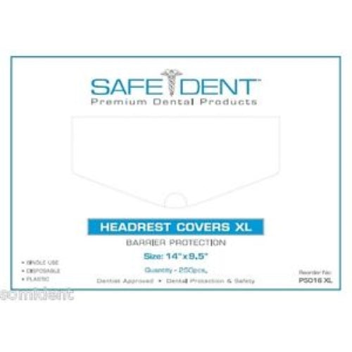 HEAD REST COVER XL  PLASTIC   14" X 9.5" 250 pcs