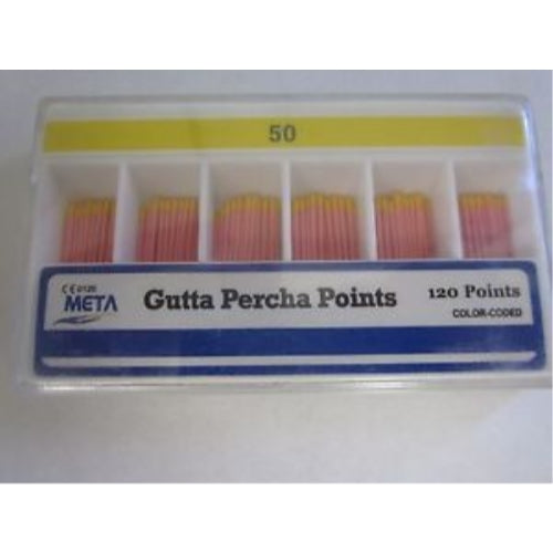 Gutta Percha Points #50 Bulk 120 Pack