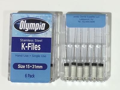 PREMIUM K-FILES ALL SIZES 6/PACK DENTAL