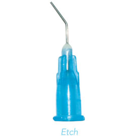 Pre Bent Flow Tips 100 pk 25 Gauge Blue - Etch (SAF-A90177BL)
