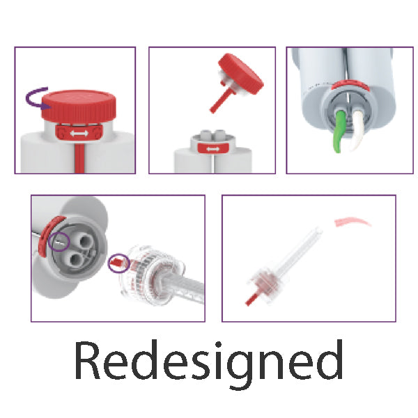 Genie Heavy Body Rapid Set Berry Flavor, Purple, Bulk Pack 60 x 50ml Redesigned