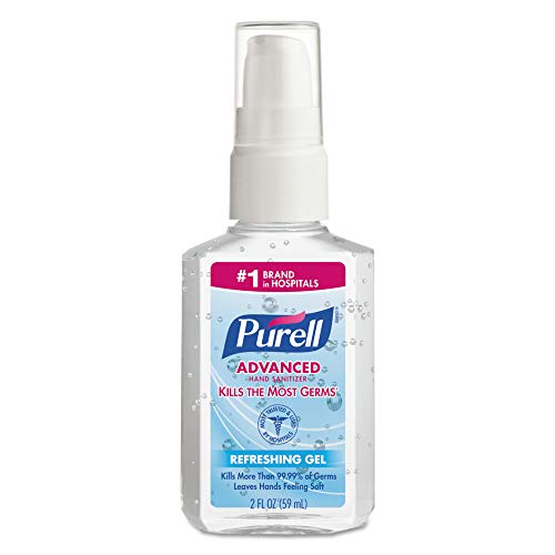 PURELL 9606-24 Advanced Instant Hand Sanitizer, 2oz Personal Pump Bottle, 24/carton