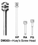 HUEYS Screw Head Mandrels