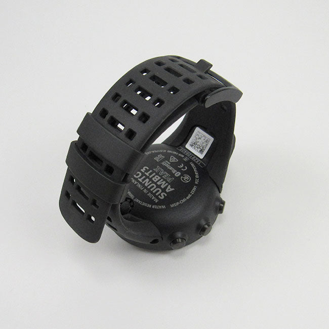 Suunto SS020674000 Ambit3 Peak Black (HR) Digital Display Quartz Watch, Black Elastomer Band, Round 50mm Case