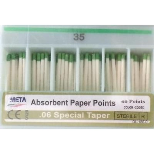 Absorbent Paper Points .06 Taper 60/pk. #40