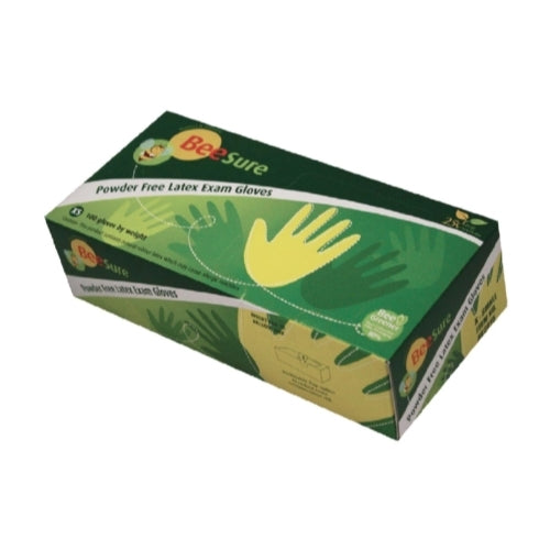 BeeSure Latex Exam Gloves - Small