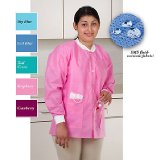 ValuMax Extra-Safe Lab Jackets - Blueberry - Medium 10/Pk