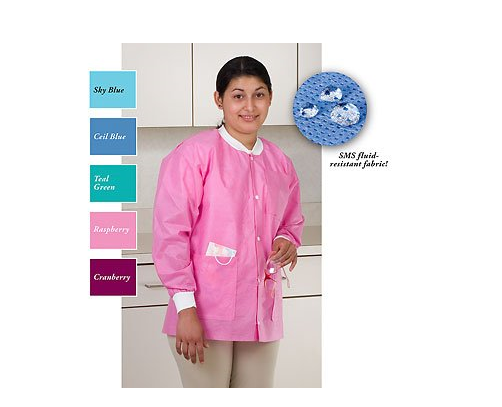 ValuMax Extra-Safe Lab Jackets - Purple - Large 10/Pk