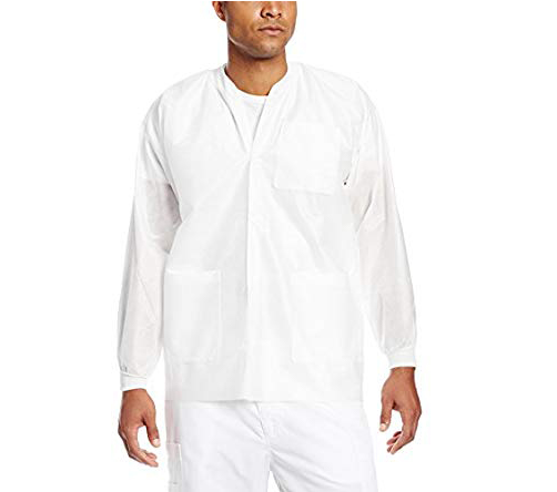 ValuMax Extra-Safe Lab Jackets - White - Large 10/Pk