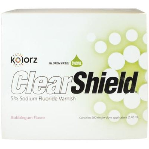 Kolorz ClearShield Fluoride Varnish Bubblegum 200/Pk