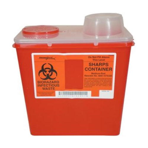 Monoject - Sharps Container Red - 8 Quart Ea