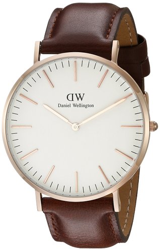 Daniel Wellington Men's 0106DW St. Mawes Stainless Steel Watch with Brown Band