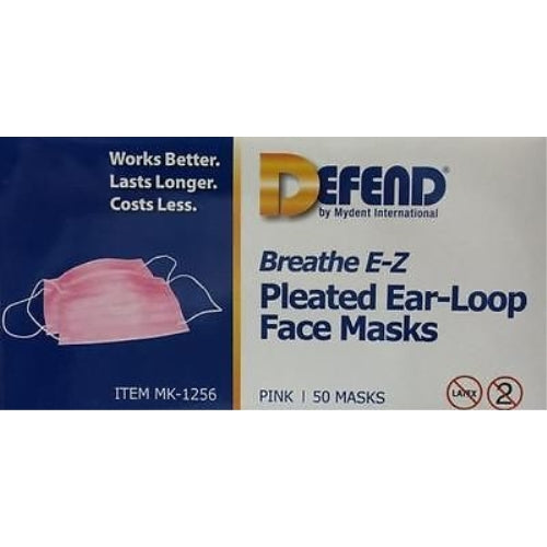 Earloop Masks 50/bx Pink