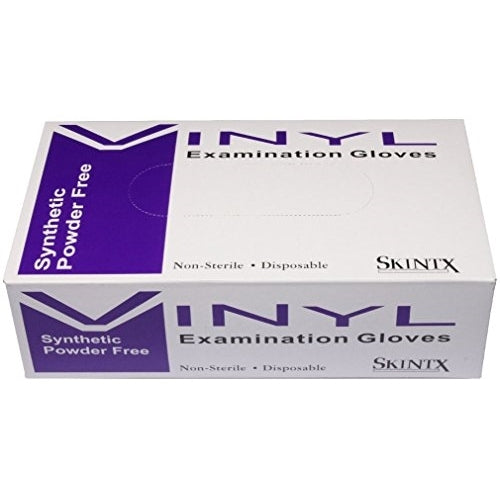 Skintx Vinyl Exam Powder Free Gloves – Medium – 10/Pack