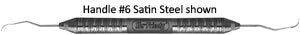 Hu Friedy Explorer 11/12 #6 Satin Steel Handle