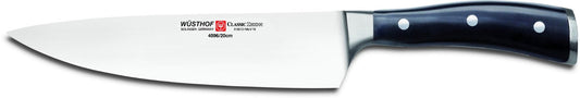 Wusthof Classic Ikon 8-Inch Cook's Knife, Black - NEW in Damaged Packaging