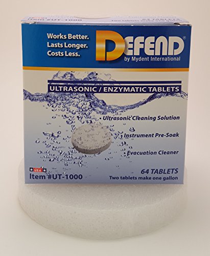 Defend DEF-UT1000 Ultrasonic Enzymatic Tablet, Shape, (Pack of 64)