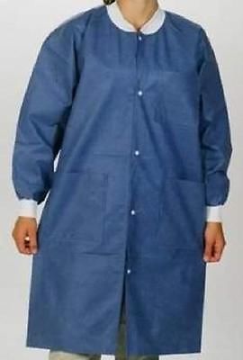 Valumax Extra-Safe Lab Coats - Blueberry - Medium 10/Pk