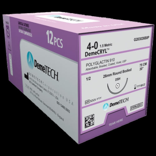 Suture Vicryl PS2 3 0 18 12 B