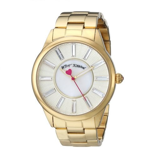 Betsey Johnson Women's BJ00433-02 Analog Display Quartz Gold Watch