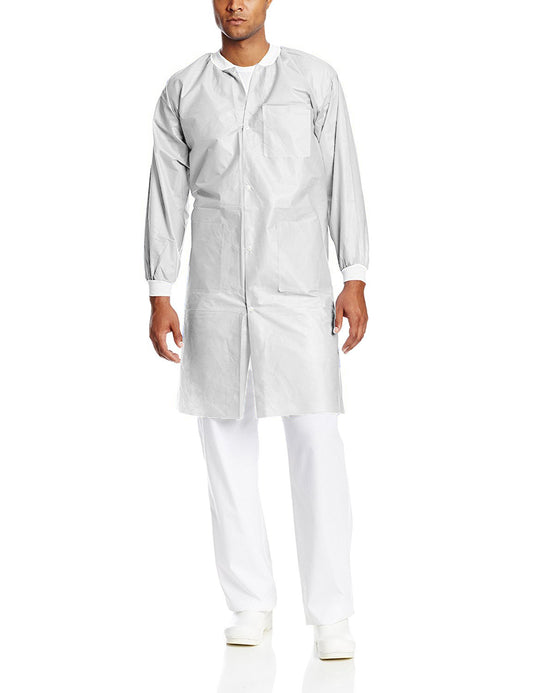 ValuMax Extra-Safe Lab Coats - White - X-Large 10/Pk