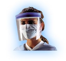 Face Shield - Face Mask Elastic Headband - 24/Box - Clear