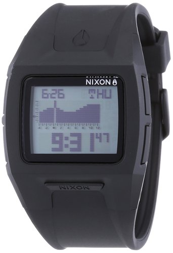 Nixon Men's Lodown A289867 Black Resin Quartz Watch