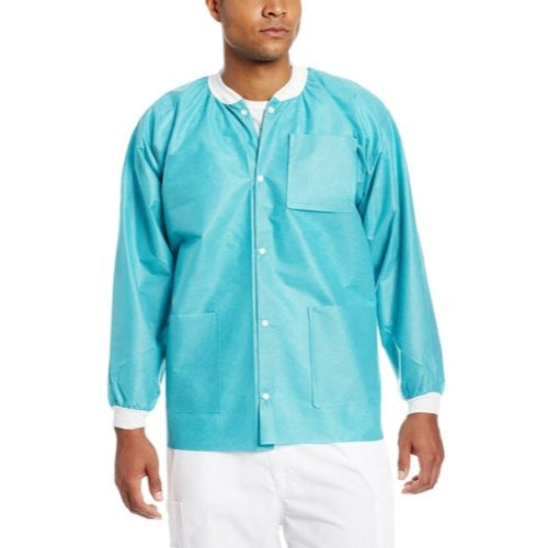 ValuMax Extra-Safe Lab Jackets - Teal - Medium 10/Pk