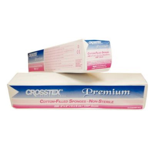 Cotton filled sponge 2"x2" non-sterile 5,000/case