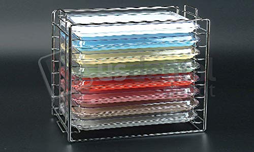 PLASDENT - Tray & LID Chrome Rack Size B -# 300TRB-H - Color: Chrome for Size B Tray & Lid # 300TRB-H 001-300TRB-H Denmed Wholesale