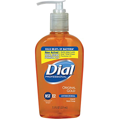 Dial-724702 Gold Antimicrobial Liquid Hand Soap, Pump, 12/7.5oz (Pack of 12)