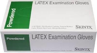 skintx latex exam powdered gloves xl