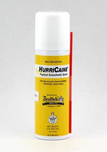 HurriCaine Wild Cherry Flavored  Topical Anesthetic Spray 7/2012