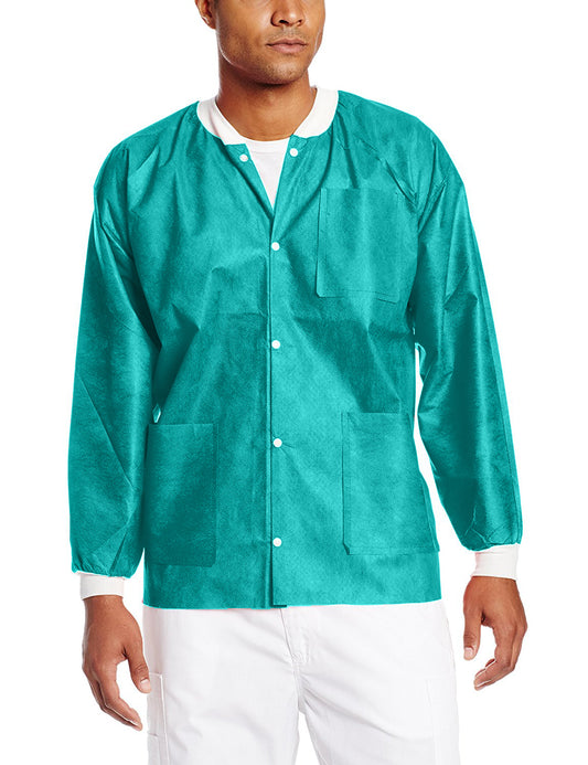 ValuMax Extra-Safe Lab Jackets - Teal - Small 10/Pk