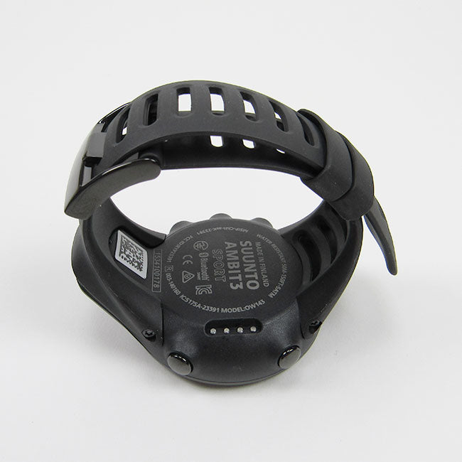 Suunto SS020678000 Ambit3 Sport Black (HR) Digital Display Quartz Watch, Black Elastomer Band, Round 50mm Case