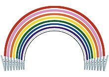 Hager Super Bib Clips White 1/Pk