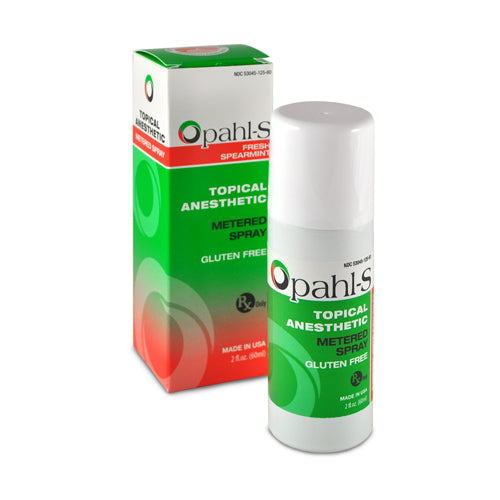 Opahl-S Benzocaine Topical Spray Fresh Spearmint x 60ml