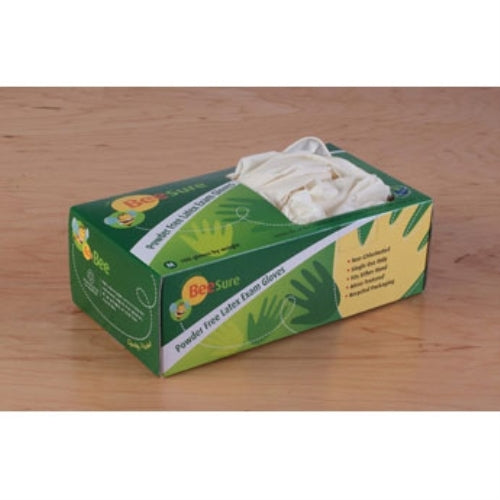 BeeSure Latex Exam Gloves - Small