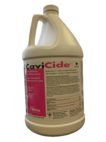 Cavicide 01CD078128 Metrex Model 13-1000 CaviCide Surface Disinfectant/Decontaminant Cleaner, 1 Gallon