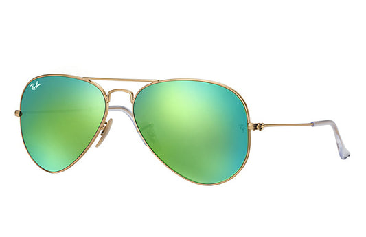 Ray-Ban RB3025 112/19 Aviator Sunglasses, Green