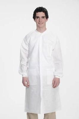 ValuMax Extra-Safe Lab Coat - White - Large 10/Pk