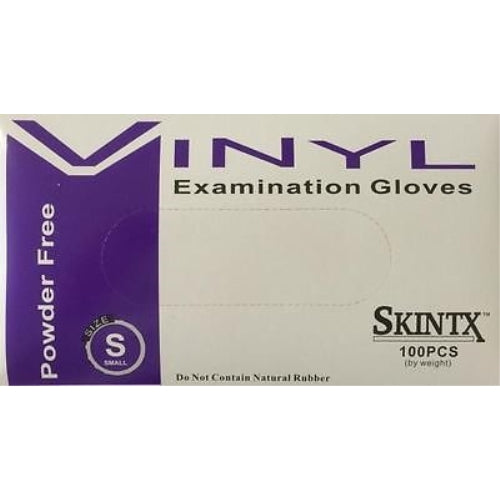 Skintx Vinyl Exam Powder-Free Gloves - Small - 10/Pack