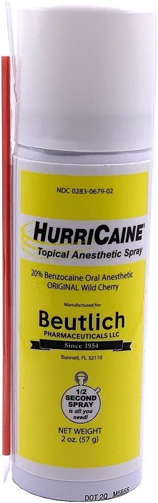 HurriCaine Topical - Spray - Wild Cherry (Original) - 2 oz.