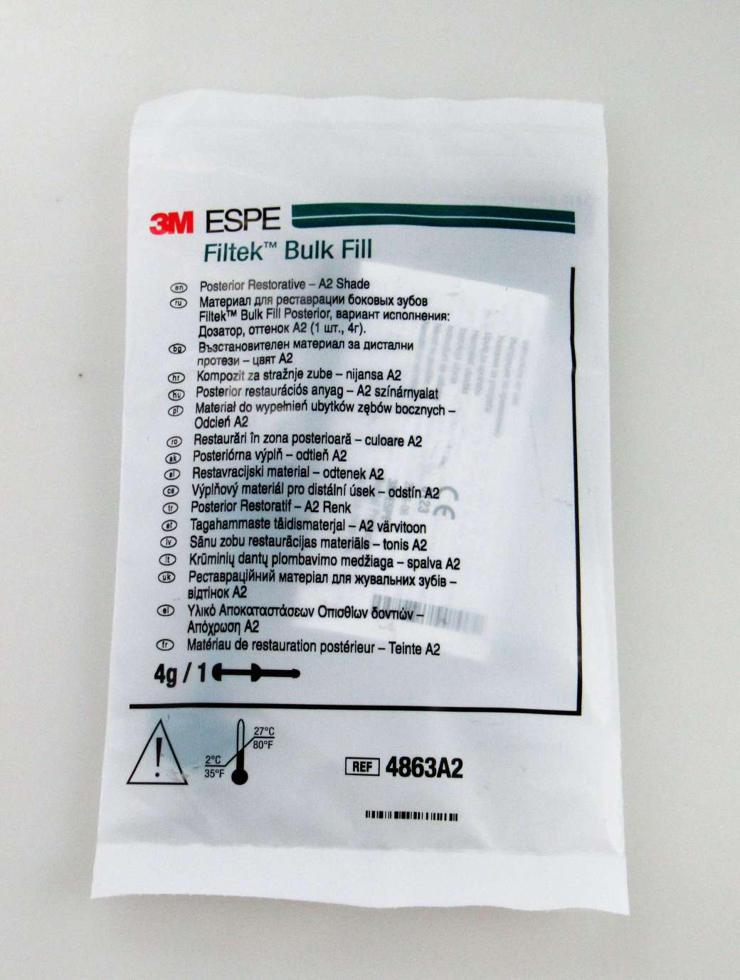 Filtek Bulk Fill Posterior Syringe 4gm A2