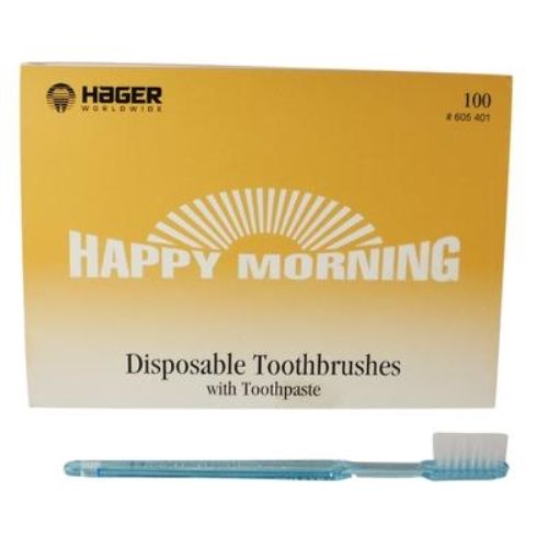 Happy Morning Toothbrush w/ Paste 100 pk